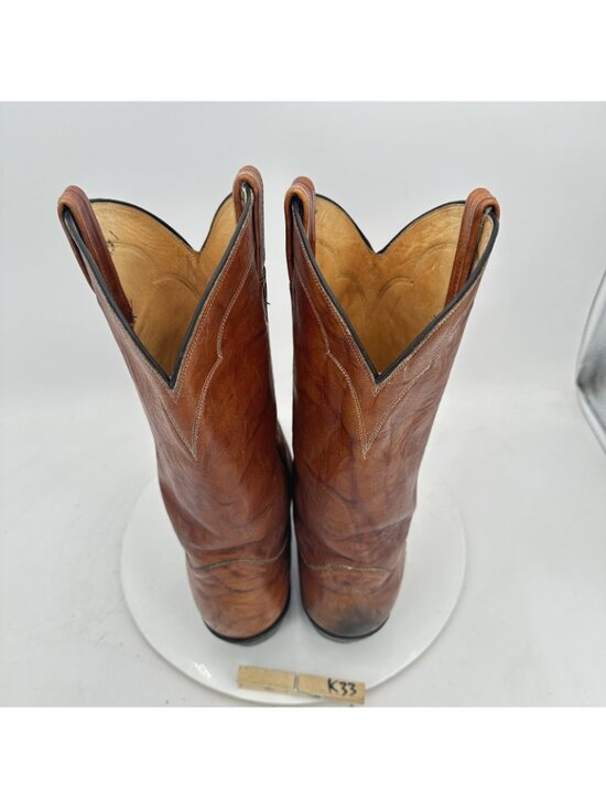 Tony Lama Men Size 9D 5084 Brown Leather Western Cowboy Embroidered Round Toe main image 9